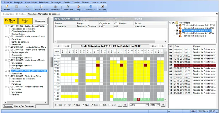 Agendas, Horários e Marcações